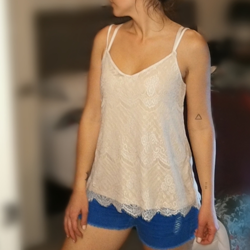 Lace tank top